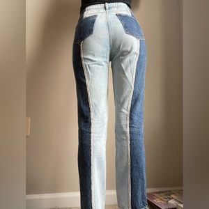PacSun Patchwork Mom Jeans, size 25. Barely worn.